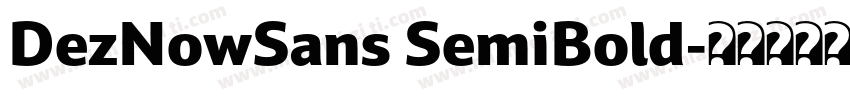 DezNowSans SemiBold字体转换
